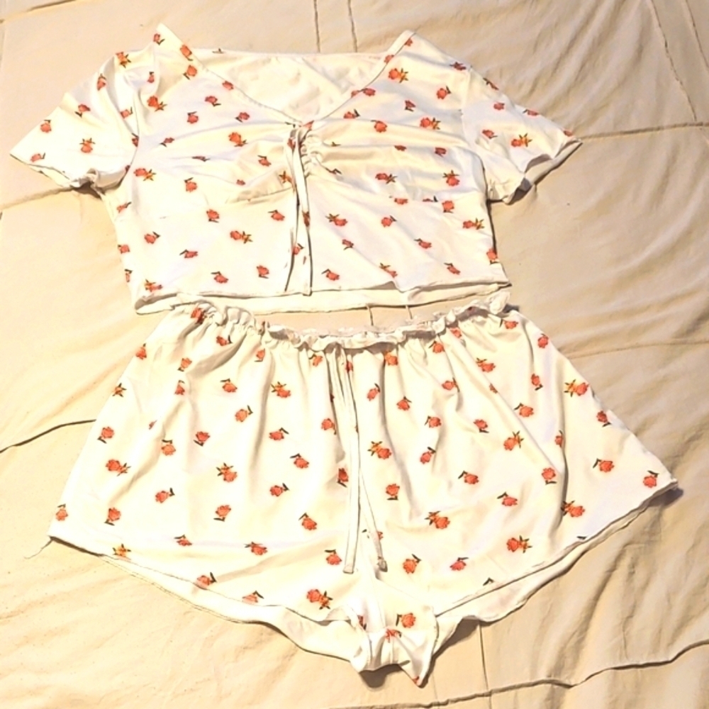 Floral Print Women's Sleepwear Set